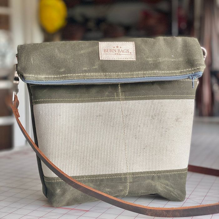 Crossbody Burn Bag-Olive Green