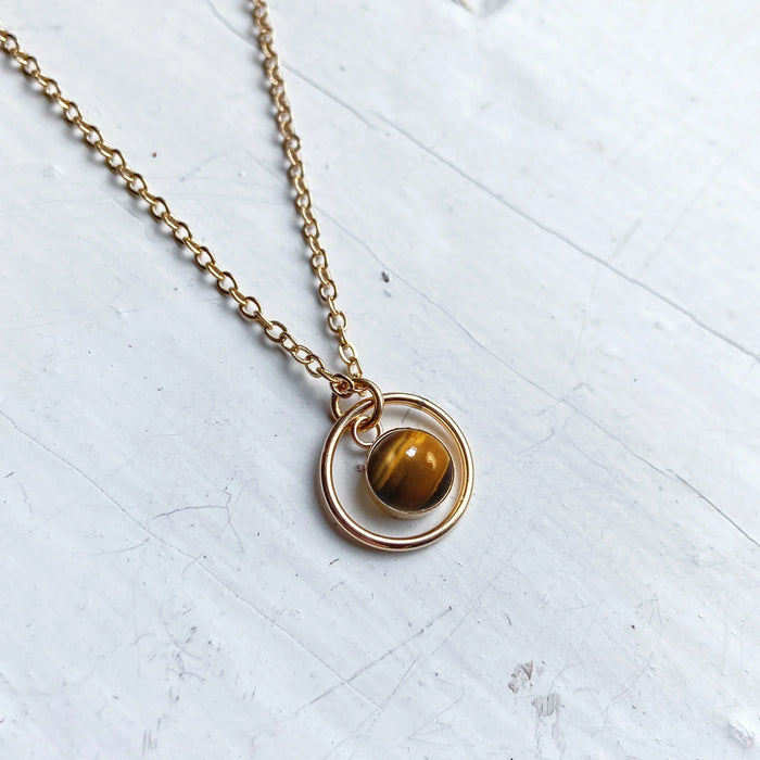 Rings of Saturn Mini Necklace