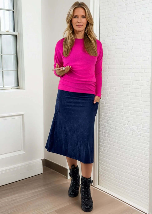 Alyssa Very Versatile Cotton Skirt Desert Taupe