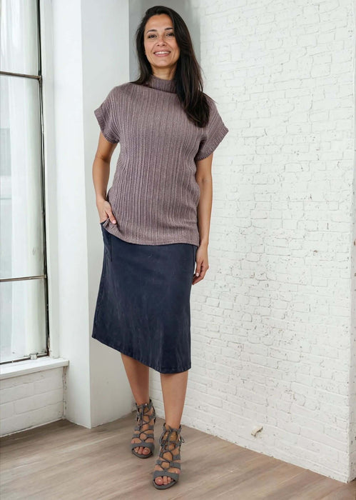 Alyssa Very Versatile Cotton Skirt Pink Denim