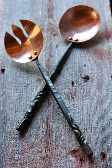 Copper Salad Tongs