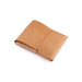 Brown leather wallet on a white background