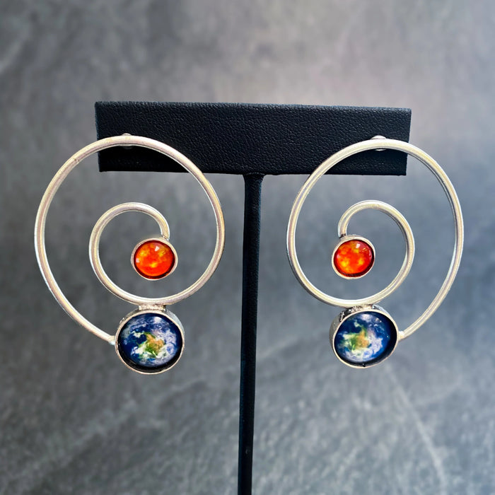 Earth's Orbit Earrings