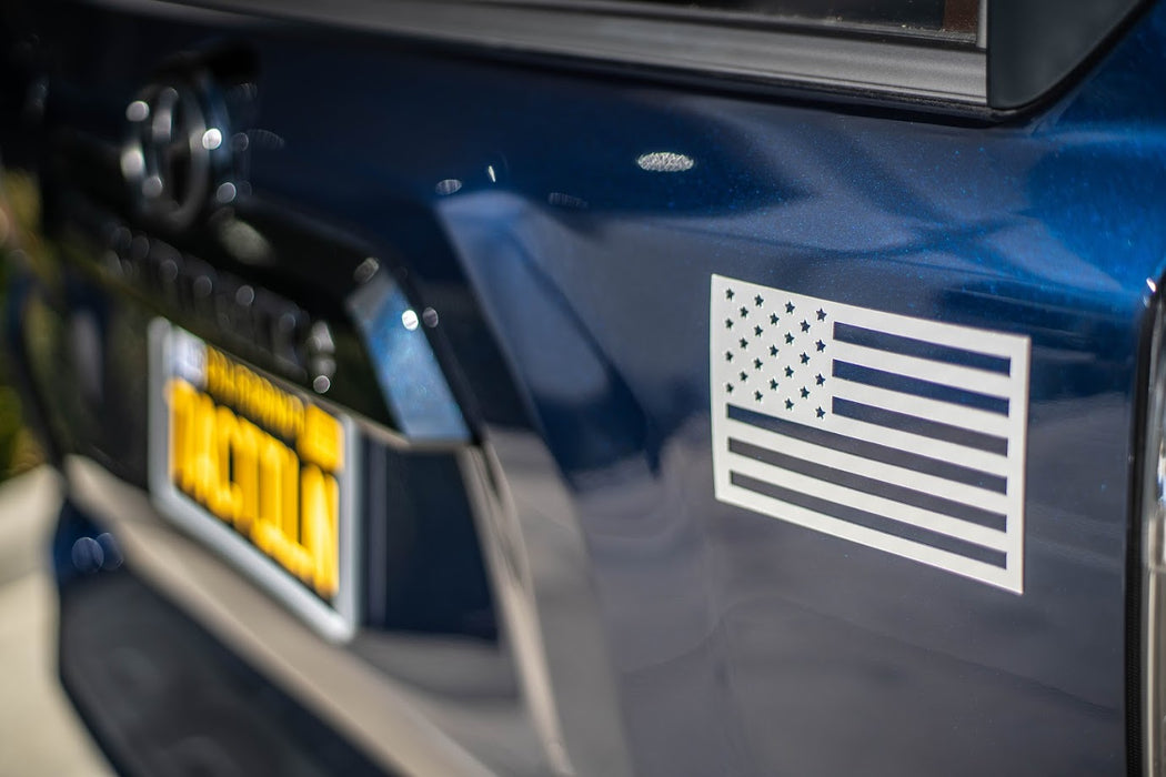 American Flag Magnets - Metallic Grey