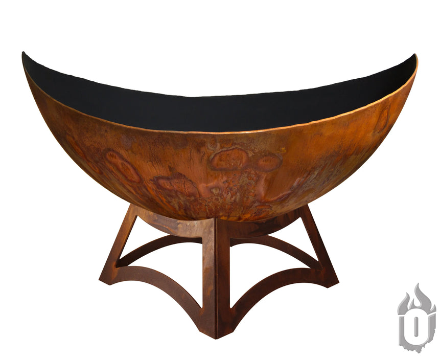 "Lunar" Fire Bowl with Hollow Base
