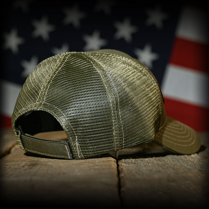 MultiCam Flag Patch OD Green Ball Cap