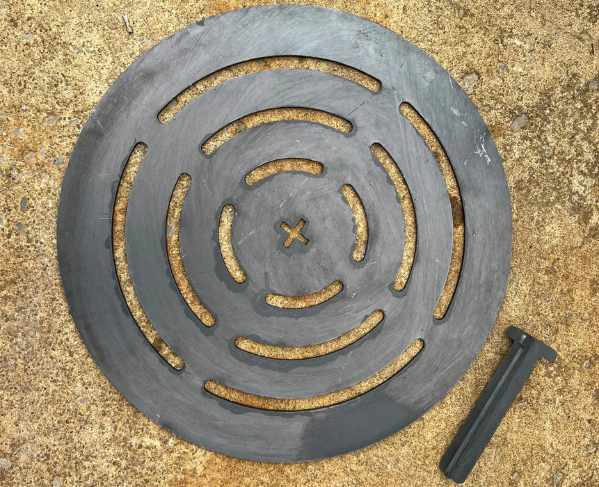 Round Log Grate