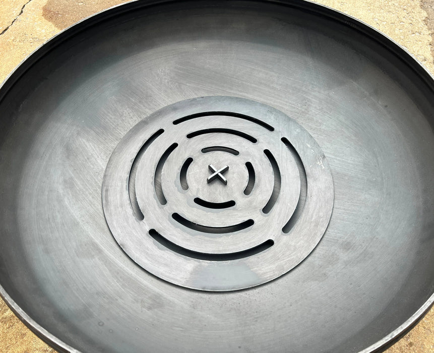 Round Log Grate