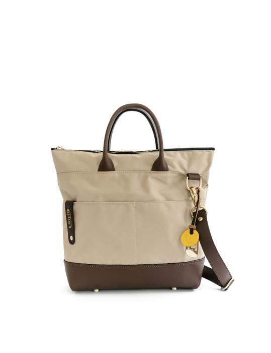 Otto | Khaki Nylon + Brown Leather