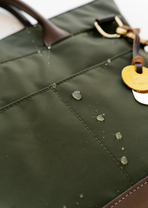 Otto | Fatigue Nylon + Brown Leather