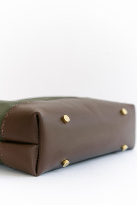 Otto | Fatigue Nylon + Brown Leather