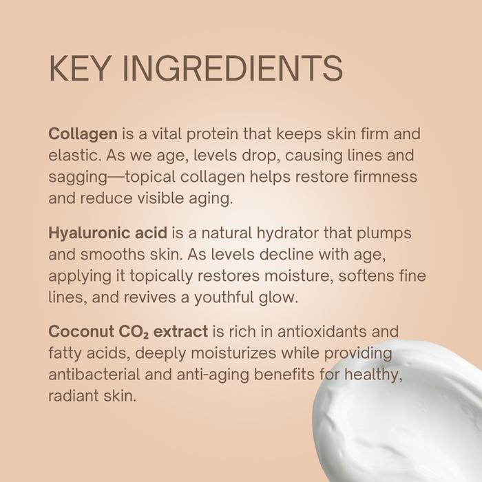 Renew face cream with collagen + hyaluronic acid