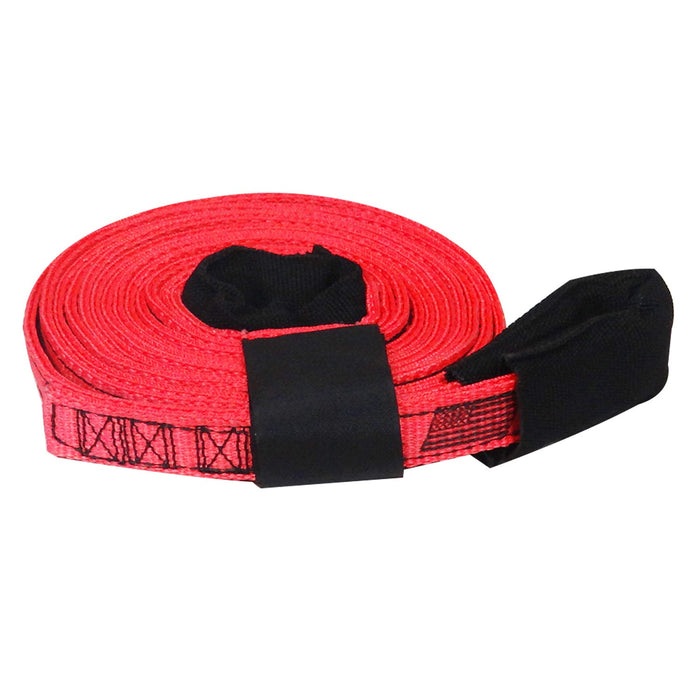 SNAP-LOC 1 in x 15 ft Heavy Duty Tow Recovery Strap 7,000 lb