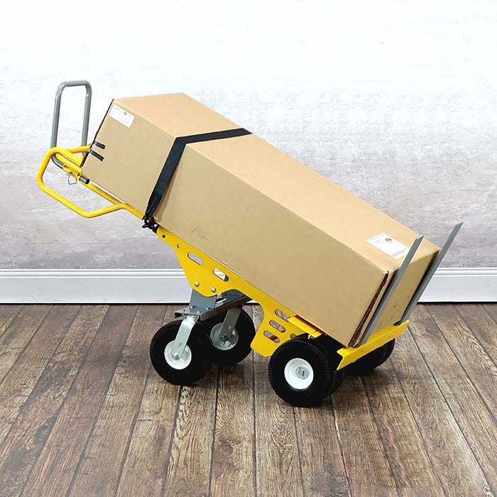 SNAP-LOC 1500 lb Capacity All-Terrain 6 Wheel Adjustable Hand Truck Cart with forks
