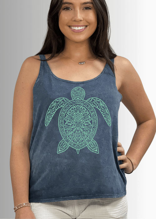 Sea Turtle Premium Cotton Tank Top