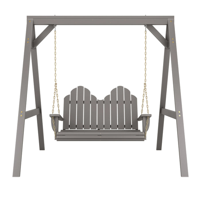Amish Casual Adirondack Heavy Duty Swing with A-Frame Stand
