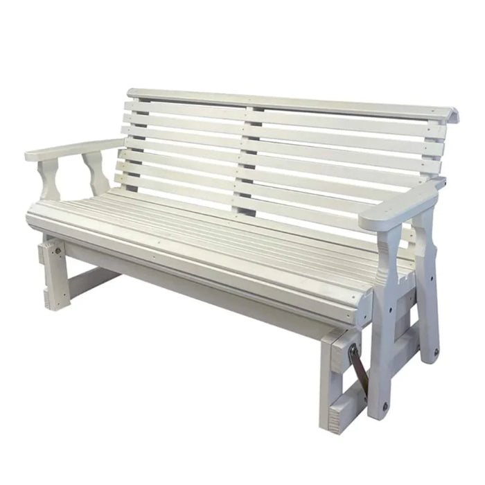 Amish Casual Heavy Duty Roll Back 4 Foot Treated Porch Glider