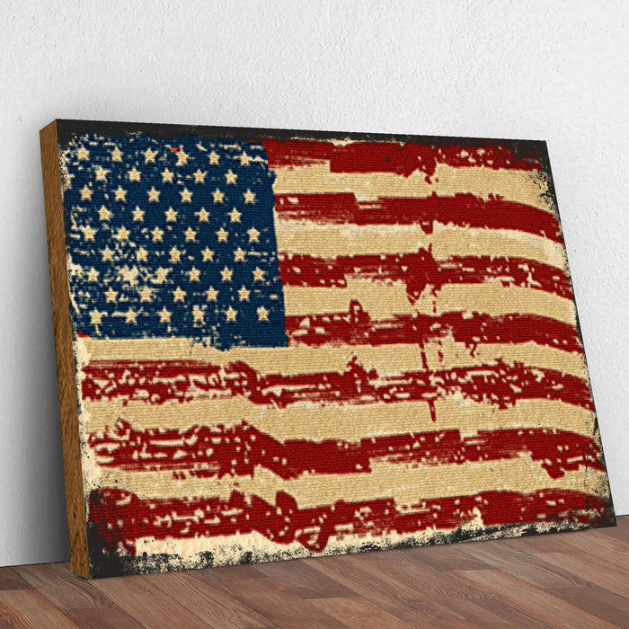 American Flag Canvas Wall Art