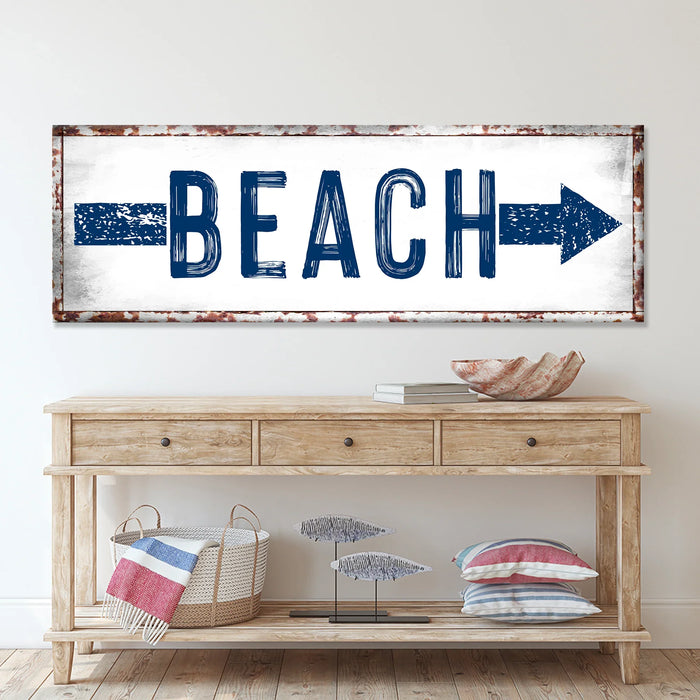 Beach Arrow Sign
