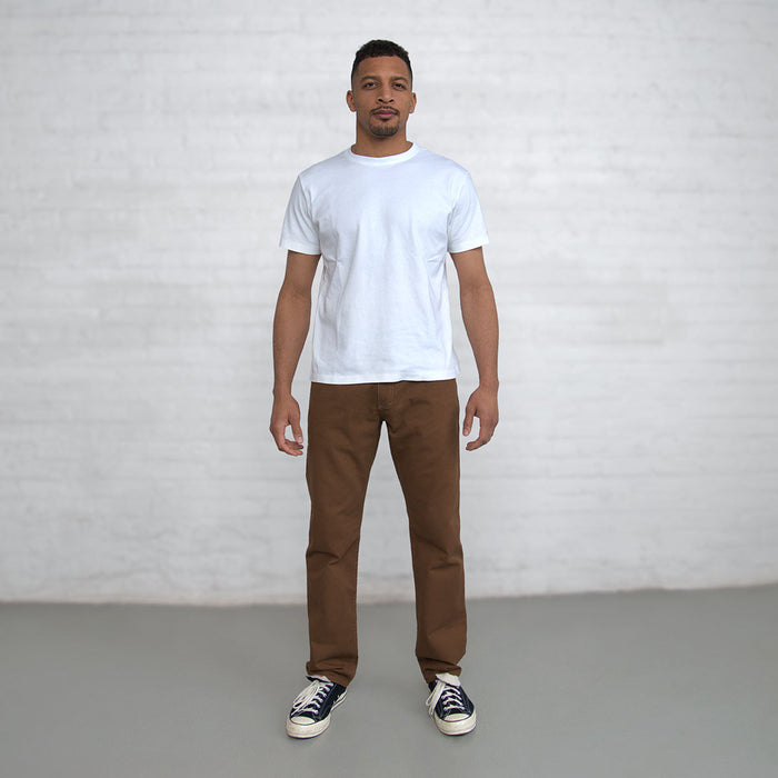 100% Cotton Tailored Fit Brown