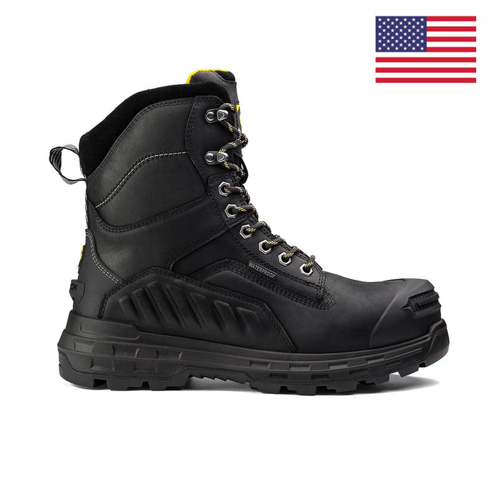 Wildwood 8” Waterproof Composite Toe Black Boot - Made in USA