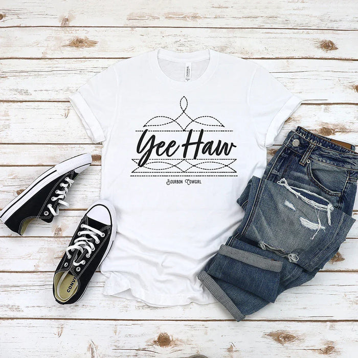 Boot Stitch Yee Haw T-Shirt
