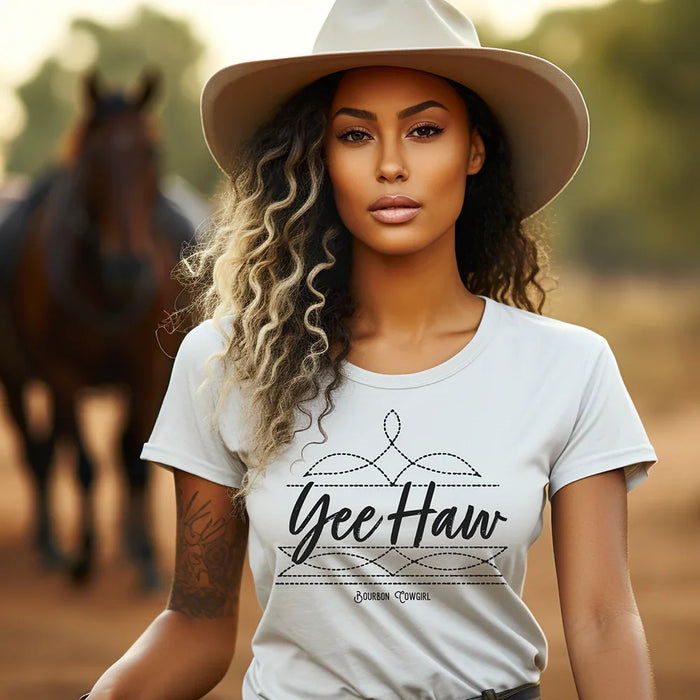 Boot Stitch Yee Haw T-Shirt