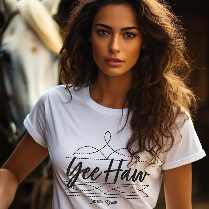 Boot Stitch Yee Haw T-Shirt