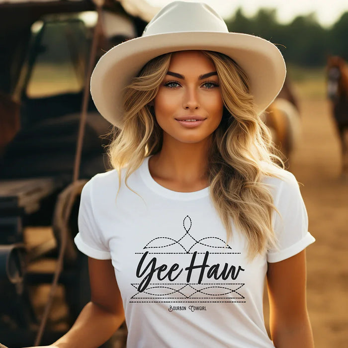 Boot Stitch Yee Haw T-Shirt