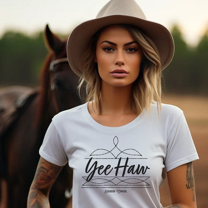 Boot Stitch Yee Haw T-Shirt