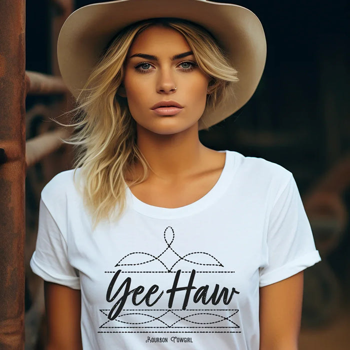 Boot Stitch Yee Haw T-Shirt
