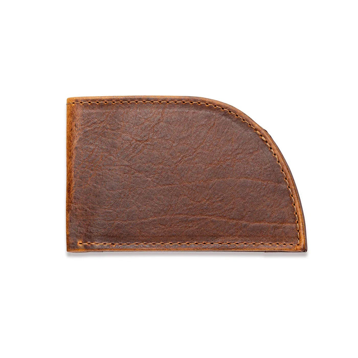 American Bison Leather Front Pocket Wallet