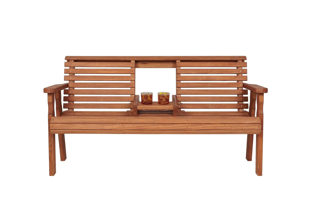 Amish Casual Heavy Duty Rollback Console Bench