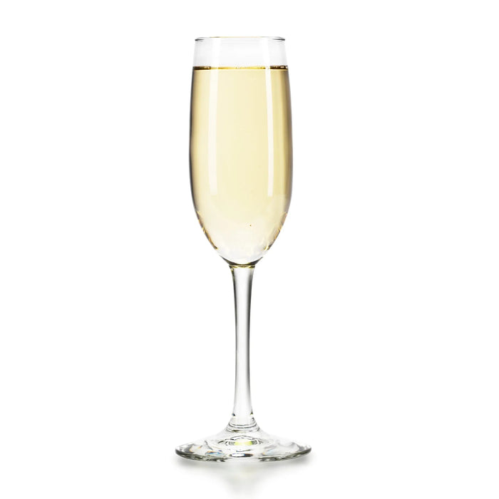 Flute Glasses, 8 ounce, Set of 6