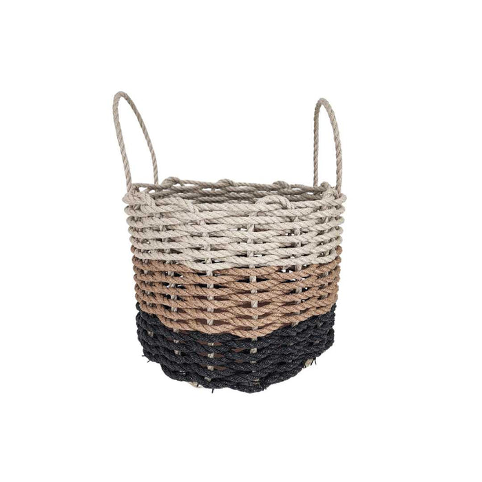 Authentic Maine Lobster Rope Storage Black, Brown, Tan Ombre