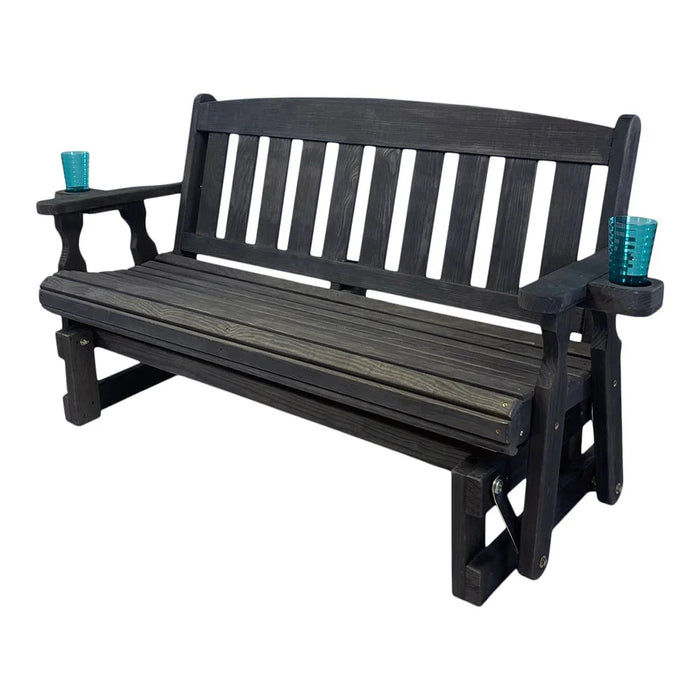 Amish Casual 5 Foot Mission Wood Porch Glider