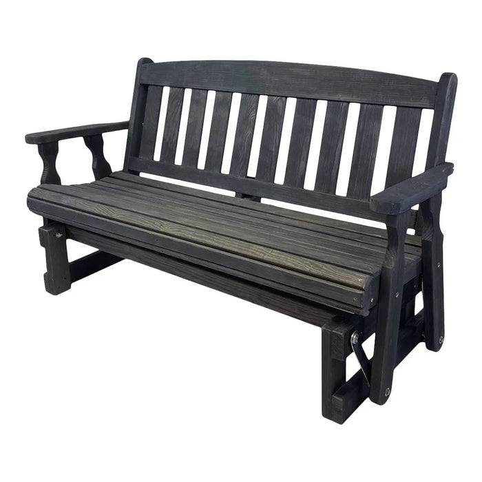 Amish Casual 4 Foot Mission Wood Porch Glider