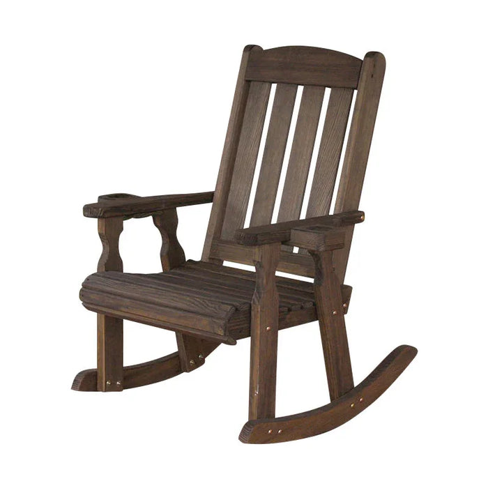 Amish Casual Heavy Duty 600 Lb Mission Treated Rocking Chair