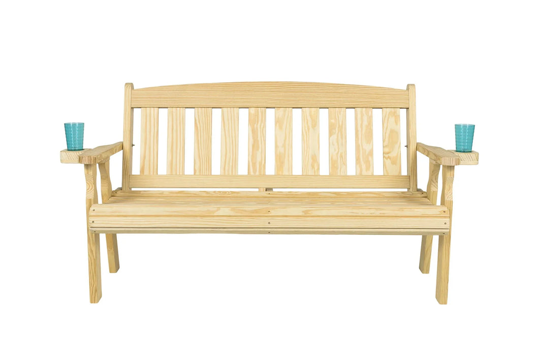 Amish Casual 5 Foot Mission Wood Garden Bench