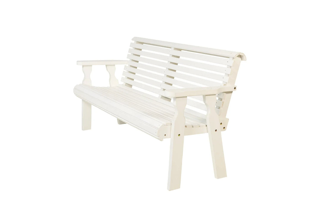 Amish Casual Heavy Duty Roll Back 4 Foot Treated Garden Bench