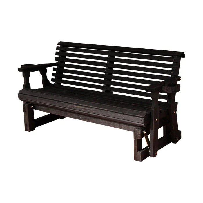 Amish Casual Heavy Duty Roll Back 4 Foot Treated Porch Glider