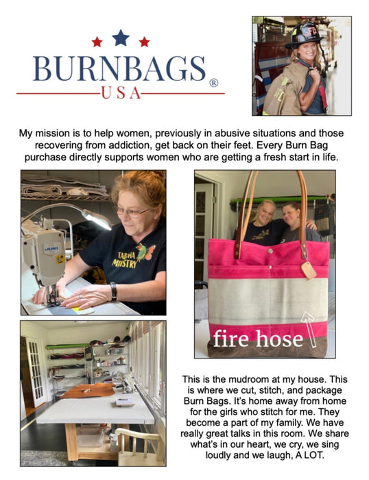 Crossbody Burn Bag- Charcoal Gray