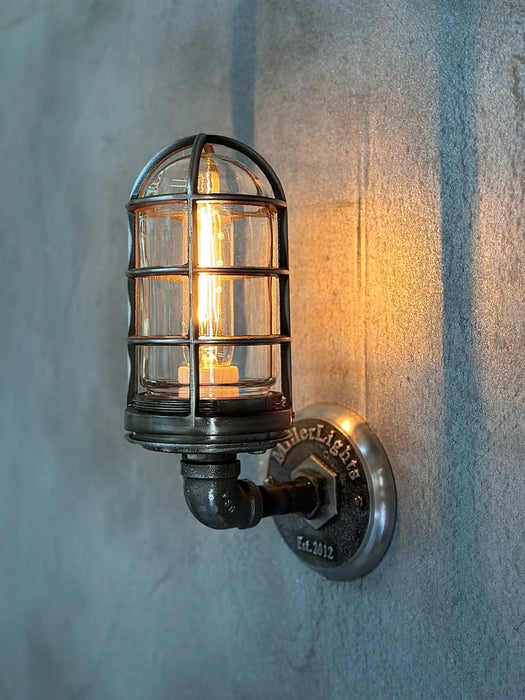 Old-Fashioned Metal Cage Sconce - The Harold
