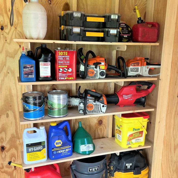 Deluxe Shed Organizer Kit, Garden Yard Tool Rack
