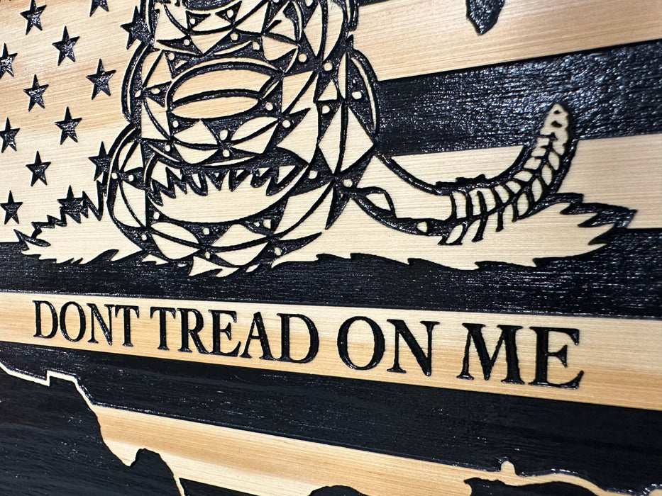 Don't Tread On Me Wall-Mounted Gun Cabinet