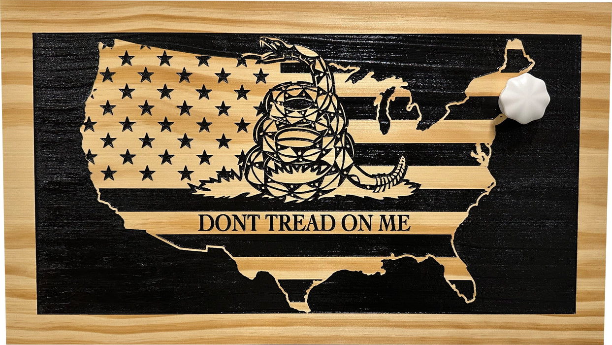 Don't Tread On Me Wall-Mounted Gun Cabinet