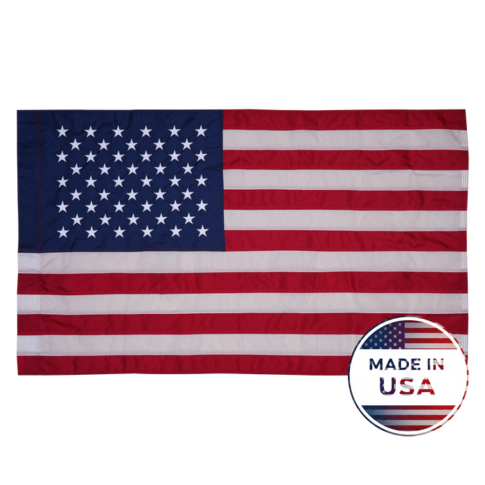 Nylon Pole Sleeve American Flag - 100% Made in USA