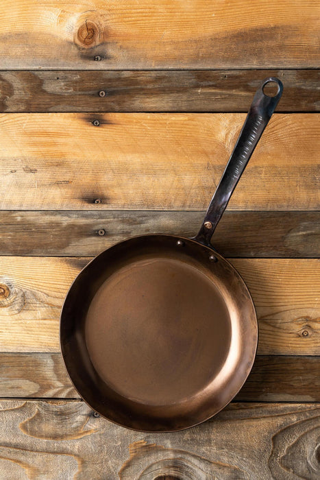 10" Hand Forged Round Carbon Steel Skillet