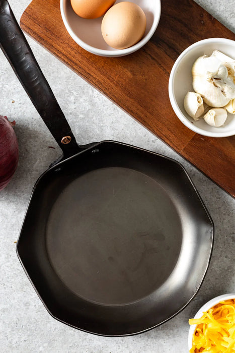 8" Hand Forged Hybrid Carbon Steel Skillet