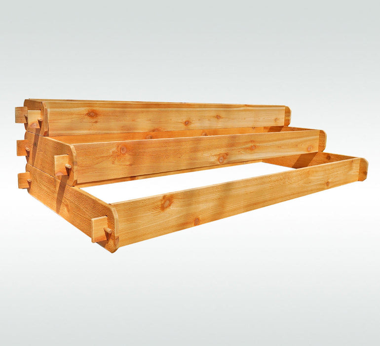 Timberlane Gardens Raised Garden Bed Kit Large 3 Tiered Elevated Planter